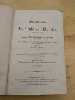 Anton Franz Ressel: Heimatskunde des Reichenberger Bezirkes Stadt und Land. Anhang Böhmisch-Aicha und Bösching. Unter Mitwirkung der Bezirkslehrerschaft und vieler Förderer des Unternehmens