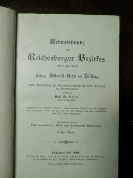 Anton Franz Ressel: Heimatskunde des Reichenberger Bezirkes