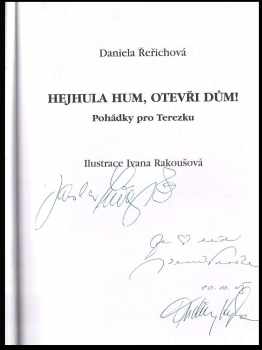 Daniela Řeřichová: Hejhula hum, otevři dům!