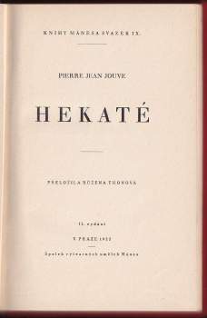 Pierre Jean Jouve: Hekaté