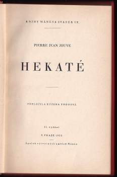 Pierre Jean Jouve: Hekaté