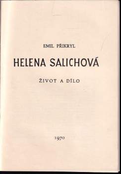 Emil Přikryl: Helena Salichová