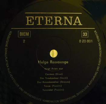 Helge Roswaenge: Helge Rosvænge - Tenor