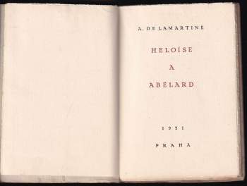 Alphonse de Lamartine: Heloïse a Abélard