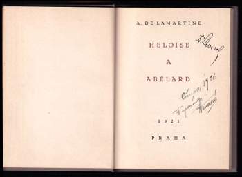 Alphonse de Lamartine: Heloïse a Abélard