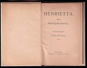 François Coppée: Henrietta
