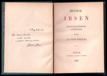 Gustav Pallas: Henrik Ibsen