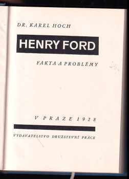 Karel Hoch: Henry Ford