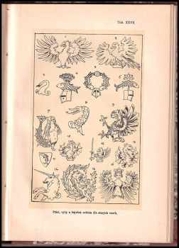 Vojtěch Král z Dobré Vody: Heraldika - souhrn pravidel a předpisův znakových - 420 stran textu + 42 krásných tabulí s erby