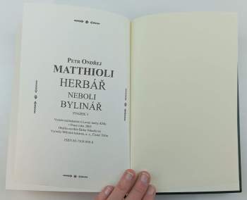 Pietro Andrea Mattioli: Herbář, neboli, Bylinář
