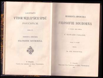 Herbert Spencer: Herberta Spencera Filosofie souborná