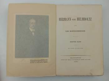 Leo Koenigsberger: Hermann von Helmholtz,  3 Bände