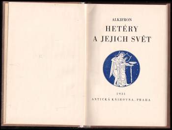 Alkifrón: Hetéry a jejich svět