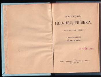 H. Rider Haggard: Heu-Heu, příšera