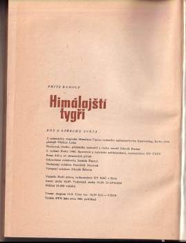 Fritz Rudolph: Himálajští tygři