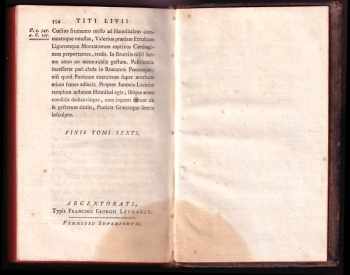 Titus Livius: T. Livii Patavini Historiarum libri qui supersunt