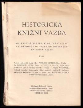 Ludvík Losos: Historická knižní vazba 1962