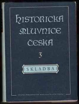 : Historická mluvnice česká. 3