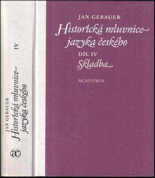 Jan Gebauer: Historická mluvnice jazyka českého