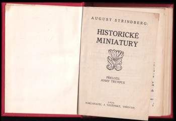 August Strindberg: Historické miniatury