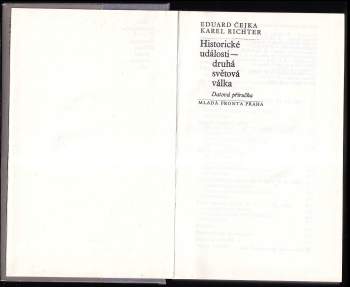 Karel Richter: Historické události - druhá světová válka