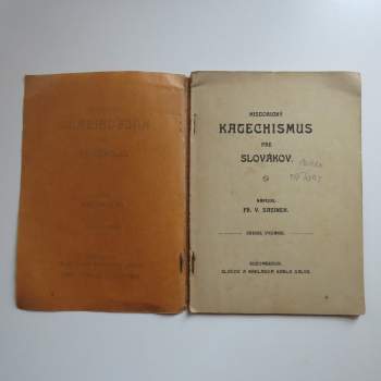 Fráňa Vítězslav Sasinek: Historický katechismus pre Slovákov