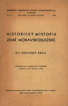 Historický místopis země Moravskoslezské