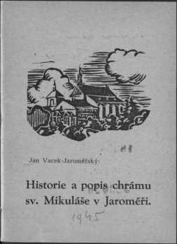 Historie a popis chrámu sv. Mikuláše v Jaroměři