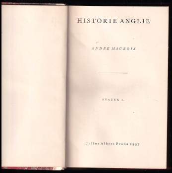 André Maurois: Historie Anglie