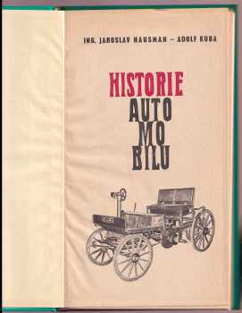 Adolf Kuba: Historie automobilu