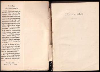 Vladimír Čapek: Historie bible