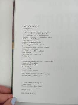 Jeremy Black: Historie Evropy