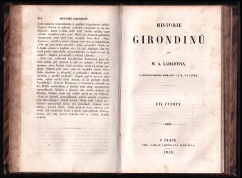 Alphonse de Lamartine: Historie Girondinů - 3. a 4. díl