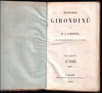 Alphonse de Lamartine: Historie girondinů