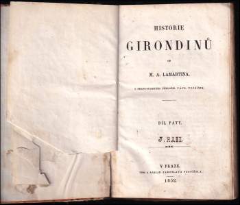 Alphonse de Lamartine: Historie girondinů
