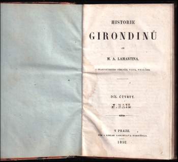 Alphonse de Lamartine: Historie girondinů