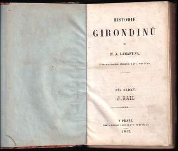 Alphonse de Lamartine: Historie Girondinů