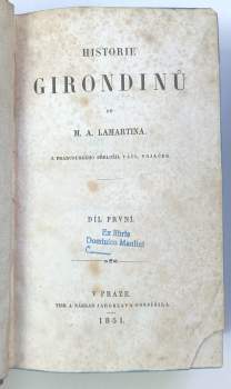 Alphonse de Lamartine: Historie Girondinů od M. A. Lamartina