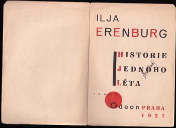 Il'ja Grigor'jevič Èrenburg: Historie jednoho léta
