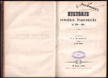 Auguste Mignet: Historie rewoluce francouzské od 1789 až 1814