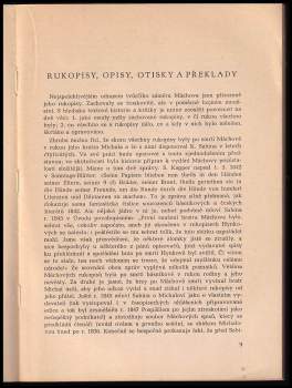 Oldřich Králík: Historie textu Máchova díla