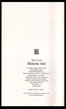 Maja Lunde: Historie včel