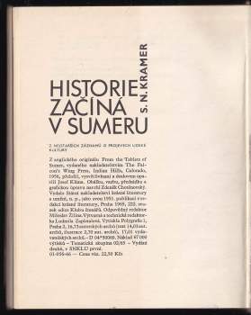 Samuel Noah Kramer: Historie začíná v Sumeru