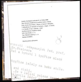 Romana Anděrová: Historie Zoo Praha