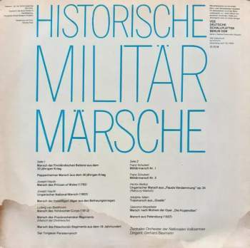 Zentrales Orchester Der Nationalen Volksarmee: Historische Militärmärsche