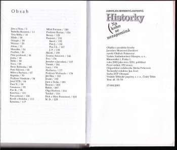 Jaroslava Moserová: Historky