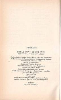 Guido Knopp: Hitlerovi stoupenci