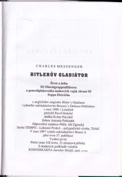Charles Messenger: Hitlerův gladiátor