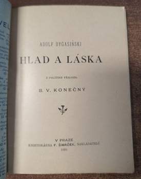 Adolf Dygasiński: Hlad a láska