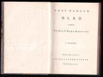 Knut Hamsun: Hlad